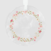 Hirsche mit Blume Crown Ornament (Rückseite)