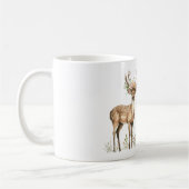 Hirsche mit Blumen Kaffeetasse (Links)