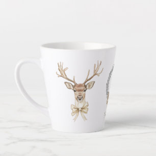 Hirsche mit Bow Christmas Milchtasse