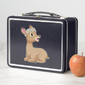 Hirsche mit Daisy-Blume Metall Brotdose (Beispiel)