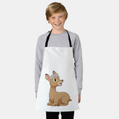 Hirsche mit Daisy-Blume Schürze (Getragen)