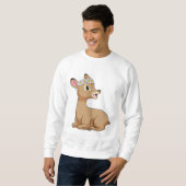 Hirsche mit Daisy-Blume Sweatshirt (Vorne ganz)