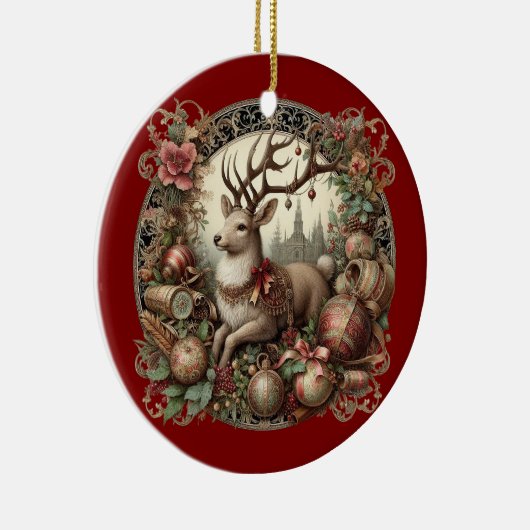 Hirsche mit Dekoration (Rechts)