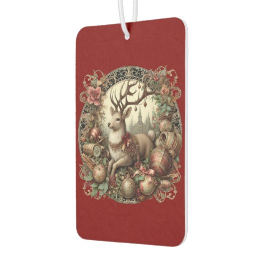 Hirsche mit Dekoration Autolufterfrischer (Links)