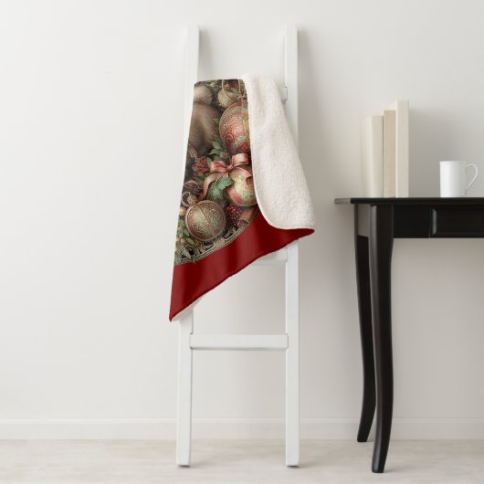 Hirsche mit Dekoration Sherpadecke (Beispiel)