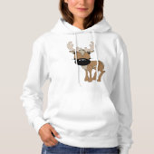 Hirsche mit einer großen Nase Hoodie (Vorderseite)