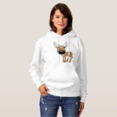 Hirsche mit einer großen Nase Hoodie (Vorne ganz)