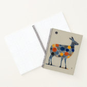 Hirsche mit farbigen Kreisläufen Notizblock (Innenseite)