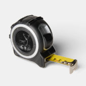 Hirsche mit Geweihen, die von Feld und Baum gerahm Maßband (Winkel)