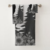 Hirsche mit großer Waldbrasse Badhandtuch Set (Insitu)