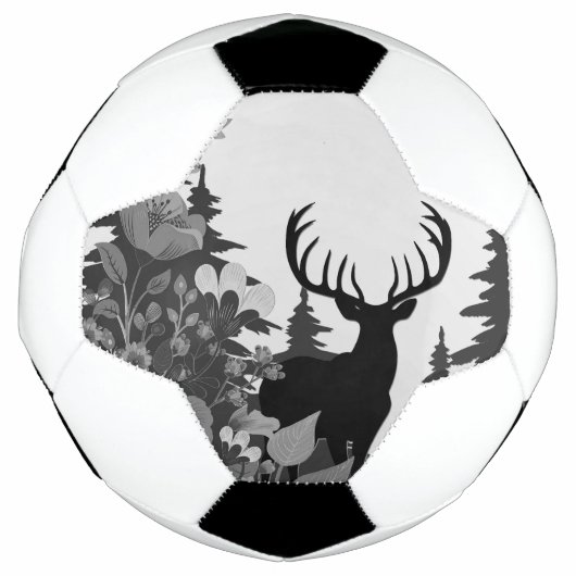 Hirsche mit großer Waldbrasse Fußball (Vorderseite)
