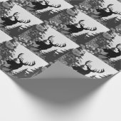 Hirsche mit großer Waldbrasse Geschenkpapier (Ecke)