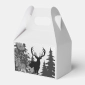 Hirsche mit großer Waldbrasse Geschenkschachtel (Rückseite)