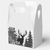 Hirsche mit großer Waldbrasse Geschenkschachtel (Geöffnet)
