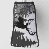 Hirsche mit großer Waldbrasse Golf Headcover (Rotieren 90)
