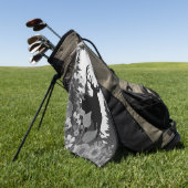 Hirsche mit großer Waldbrasse Golfhandtuch (Gras)