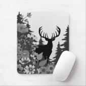 Hirsche mit großer Waldbrasse Mousepad (Mit Mouse)