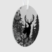 Hirsche mit großer Waldbrasse Ornament (Vorderseite)