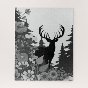 Hirsche mit großer Waldbrasse Puzzle