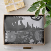 Hirsche mit großer Waldbrasse Seidenpapier (Geschenk)