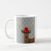 Hirsche mit Red Hat und Mustache Kaffeetasse (Links)