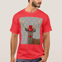 Hirsche mit Red Hat und Mustache