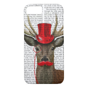 Hirsche mit Red Top Hat und Mustache iPhone 8/7 Hülle