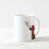 Hirsche mit Red Top Hat und Mustache Kaffeetasse (VorderseiteRechts)