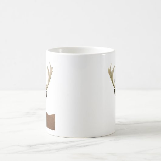 Hirsche mit Red Top Hat und Mustache Kaffeetasse (Mittel)