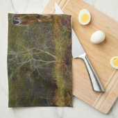 Hirsche mit rosa blauem Himmel Geschirrtuch (Viertel Falte)