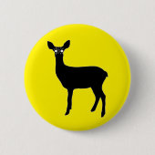 Hirsche mit Scheinwerfern - Button (Vorderseite)