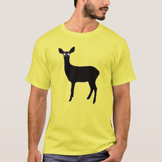 Hirsche mit Scheinwerfern - T-Shirt (Vorderseite)