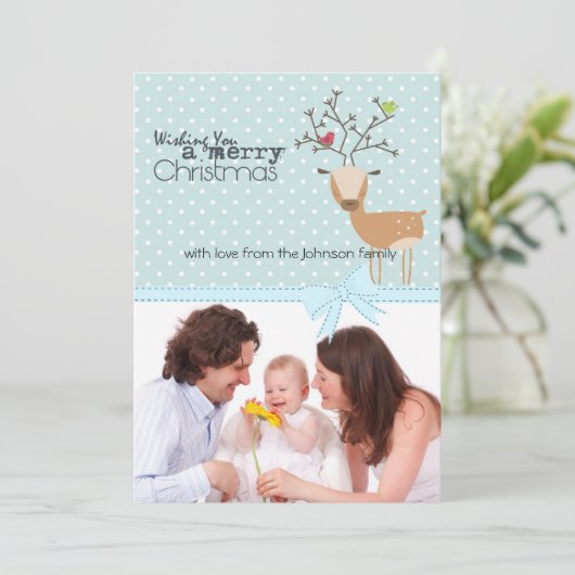 Hirsche mit Vögeln (Stehend Vorderseite)