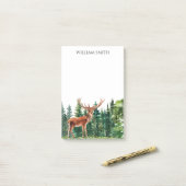 Hirsche Personalisiert Post-it Klebezettel (Auf Schreibtisch)