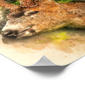 Hirsche Poster (Ecke)