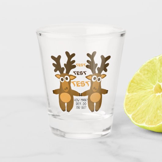 Hirsche Schnapsglas (Vorderseite)