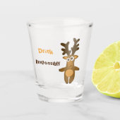 Hirsche Schnapsglas (Vorderseite)