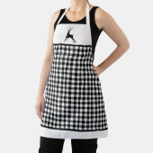 Hirsche Silhouette Black & White Buffalo Kariert Schürze (InSitu)