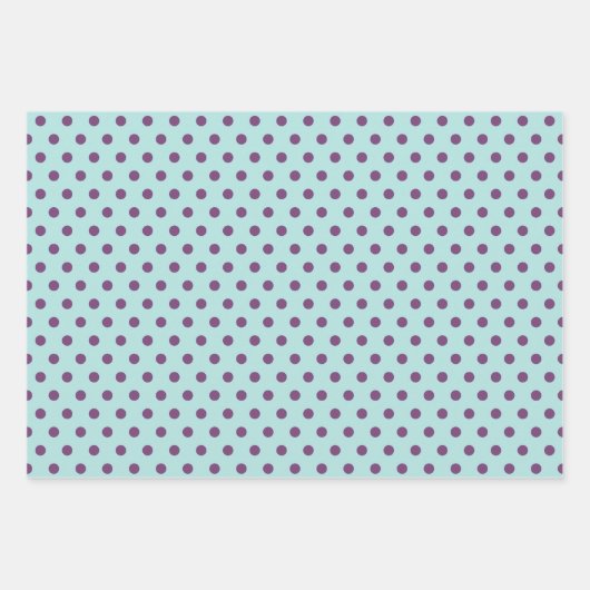 Hirsche Silhouette Dots Muster niedlich Pastellfar Geschenkpapier Set (Vorderseite 3)
