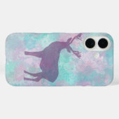 Hirsche Silhouette Einfache abstrakte Winter Niedl Case-Mate iPhone Hülle (Rückseite (Horizontal))