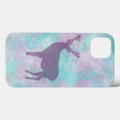 Hirsche Silhouette Einfache abstrakte Winter Niedl Case-Mate iPhone Hülle (Rückseite (Horizontal))