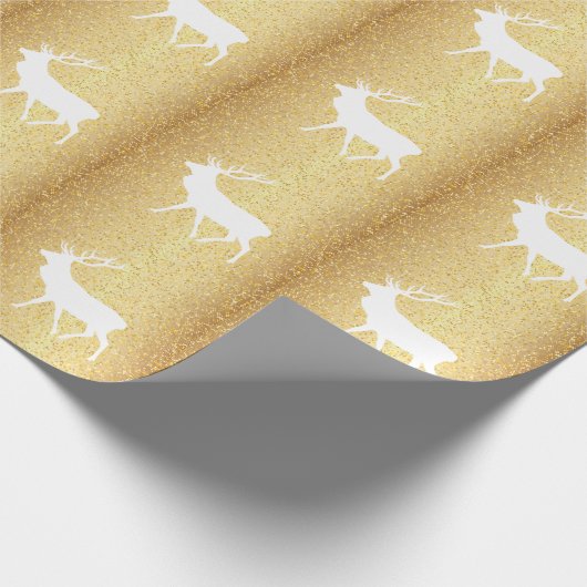 Hirsche Silhouette Geschenkpapier (Ecke)