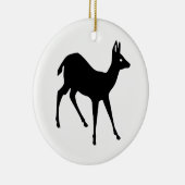Hirsche Silhouette Keramikornament (Rechts)