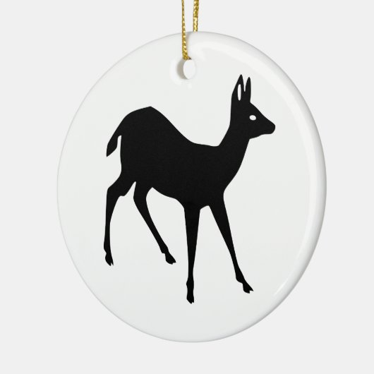 Hirsche Silhouette Keramikornament (Links)
