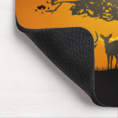 Hirsche Silhouette Mousepad (Ecke)