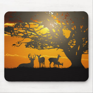 Hirsche Silhouette Mousepad
