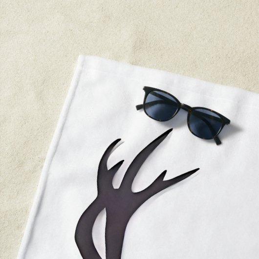 Hirsche Silhouette Strandtuch (Beispiel)