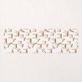 Hirsche spielen im Schnee Yogamatte (Rückseite (Horizontal))