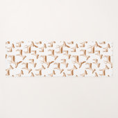 Hirsche spielen im Schnee Yogamatte (Vorderseite (Horizontal))
