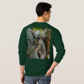 Hirsche Squirrelly T-Shirt (Schwarz voll)